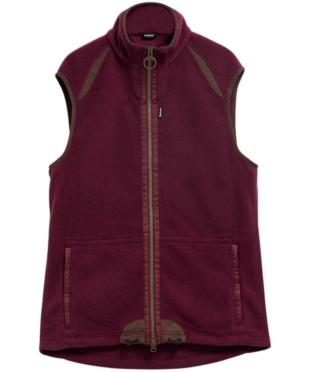 Men's Barbour Langdale Fleece Gilet - Dark Bordeaux