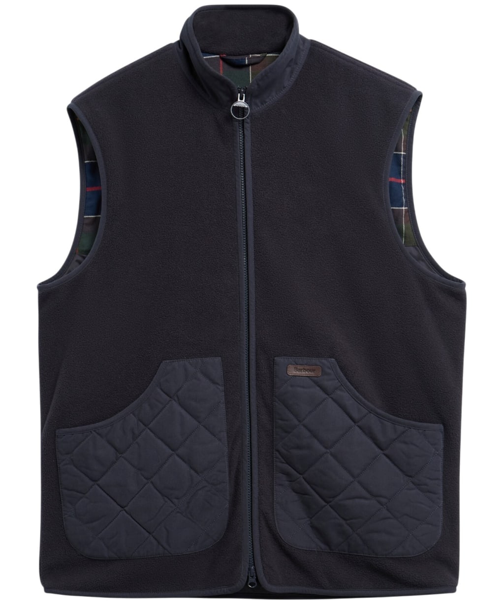 Men's Barbour Lowich Fleece Gilet - Dark Navy