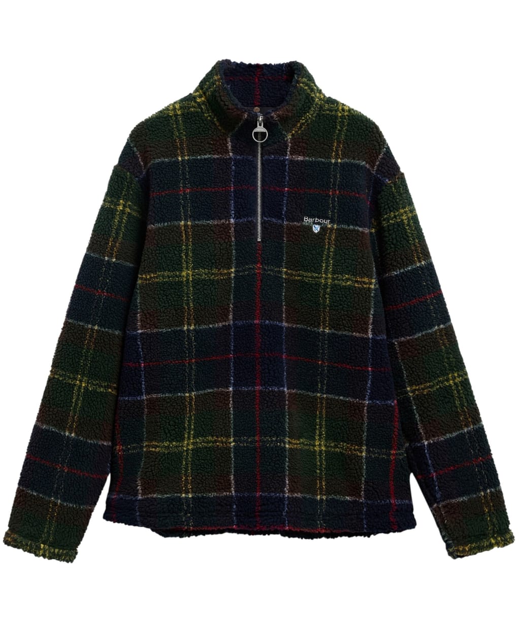 Men's Barbour Tartan Fleece Half Zip - Classic Tartan