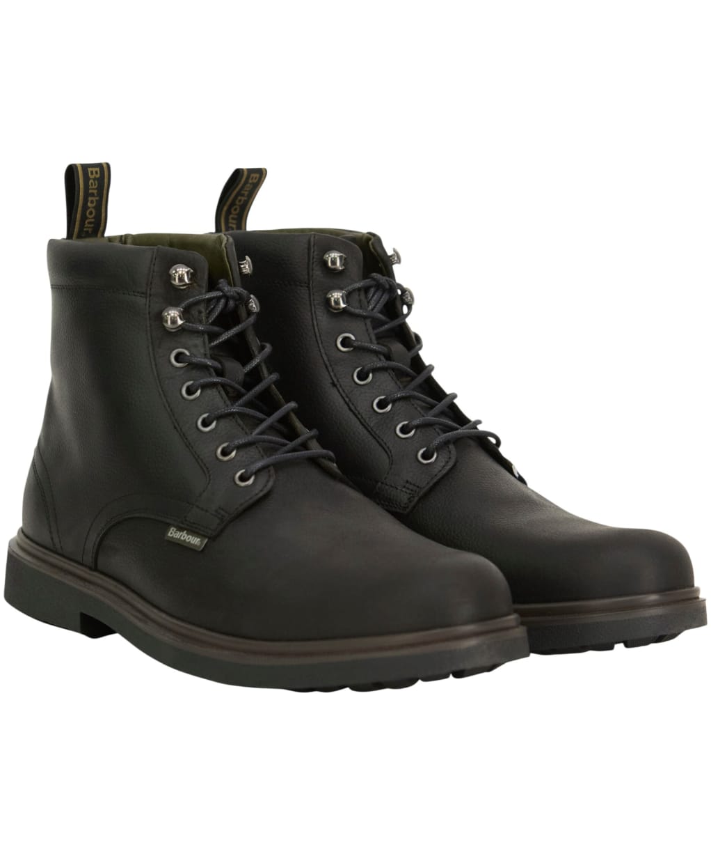 Men's Barbour Bellister Derby Boots - Black