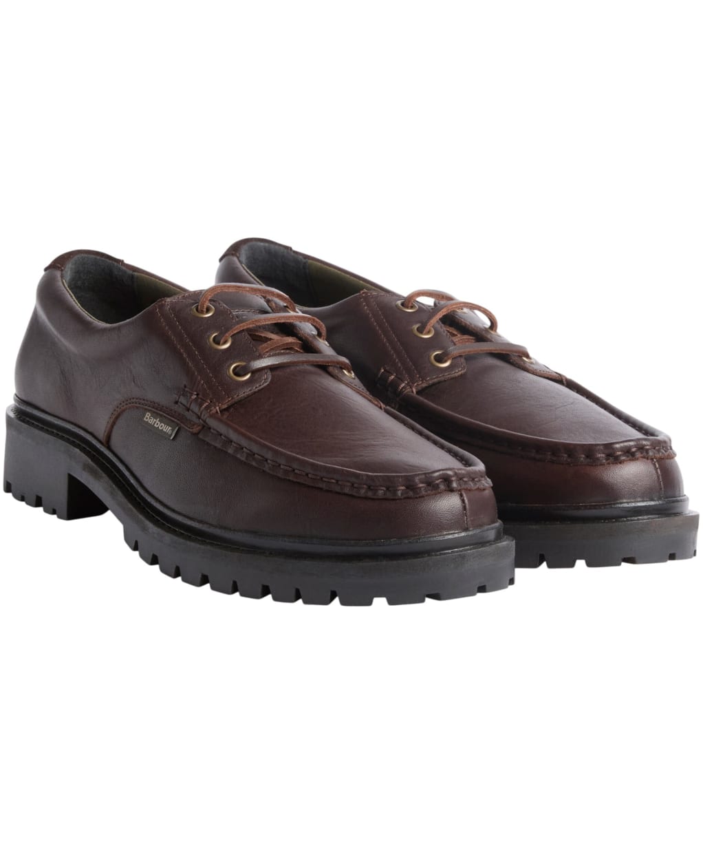 Men's Barbour Paxton Apron Derby Shoe - Dark Brown