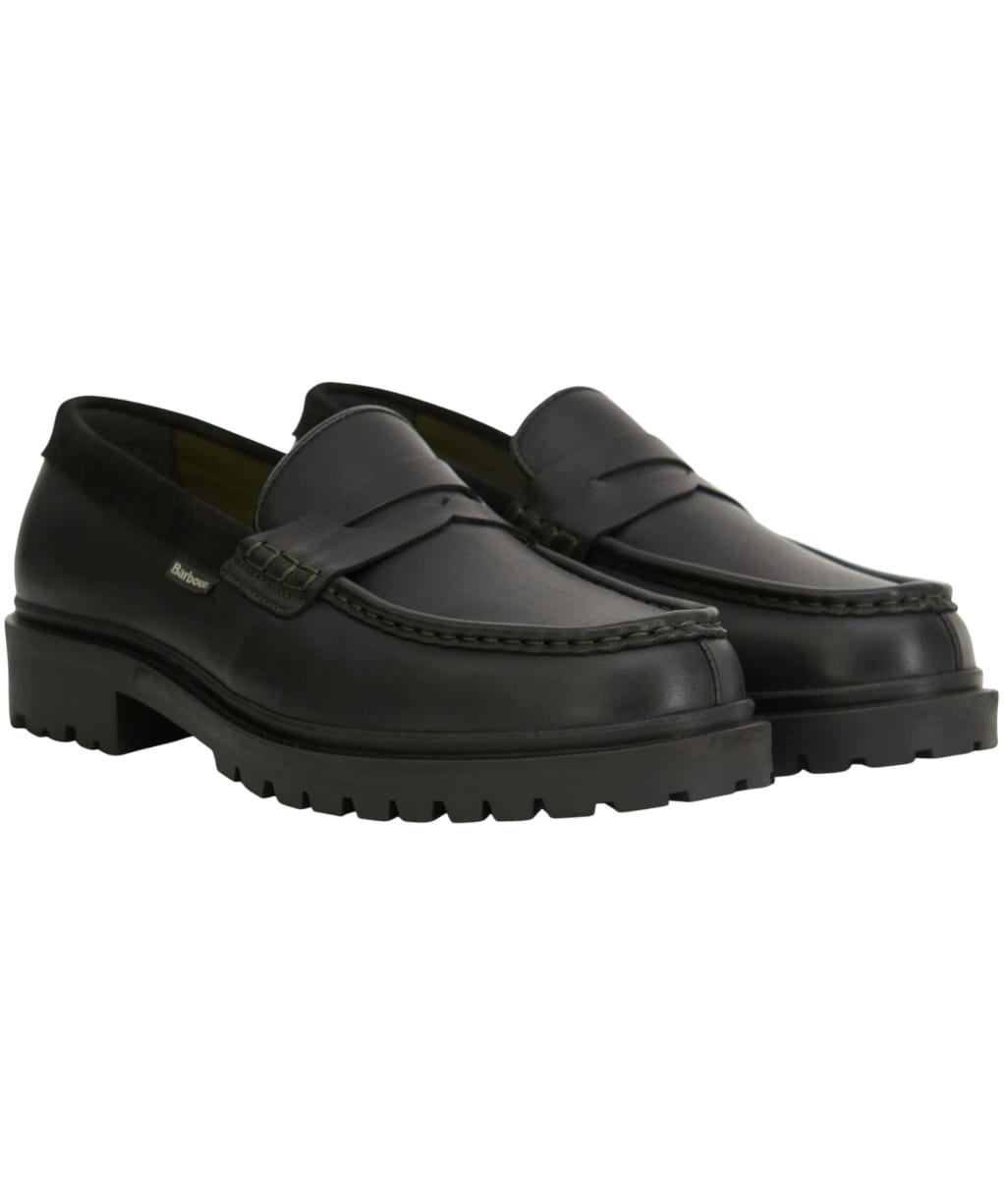 Men's Barbour Croxton Loafers - Black