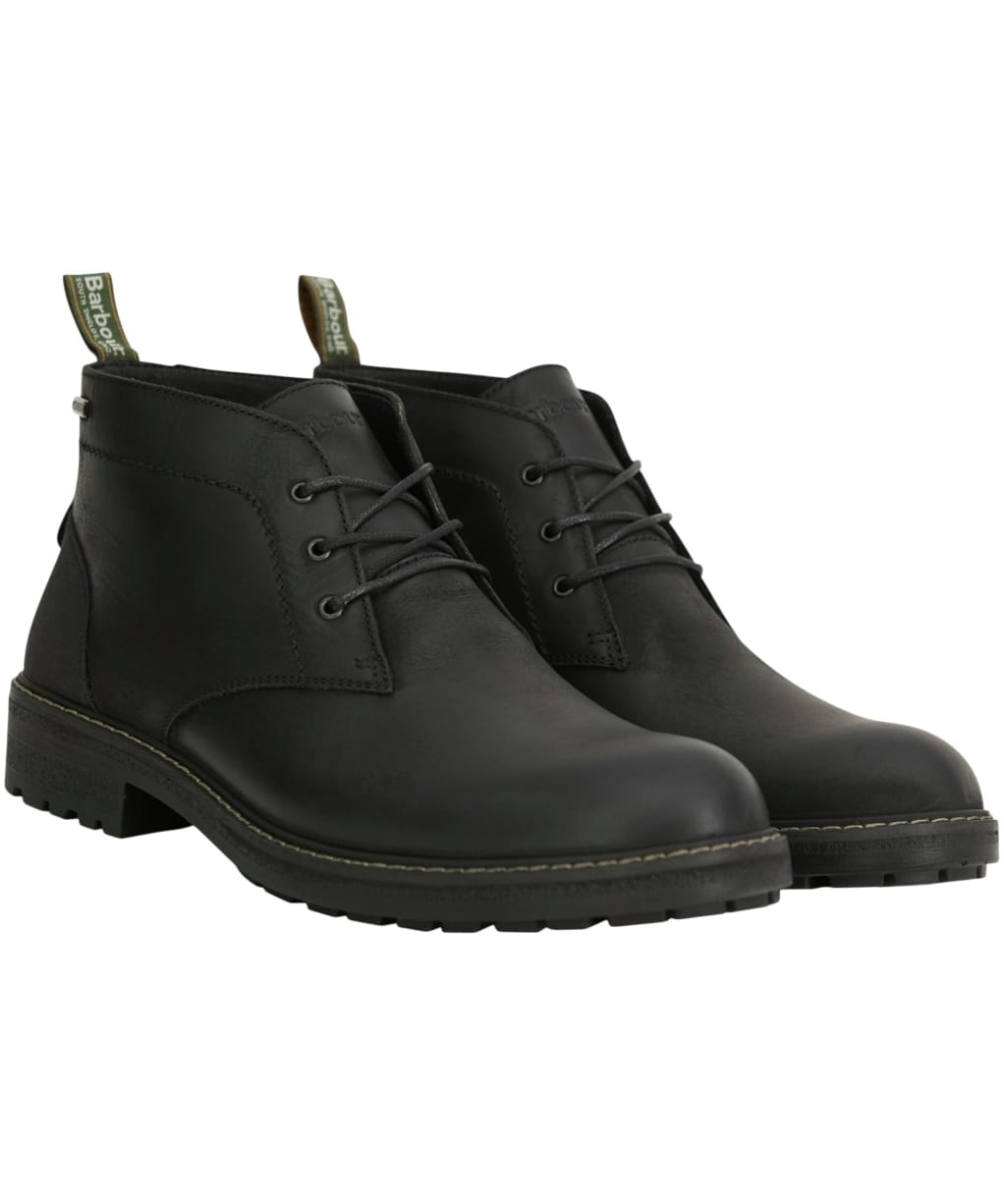 Men's Barbour Shawdon Waterproof Chukka Boots - Black