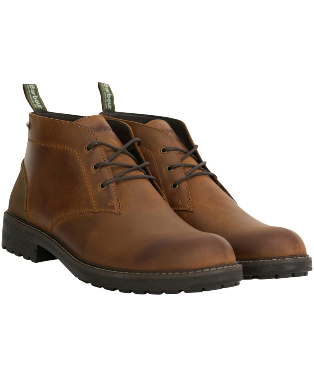 Men's Barbour Shawdon Waterproof Chukka Boots - Teak