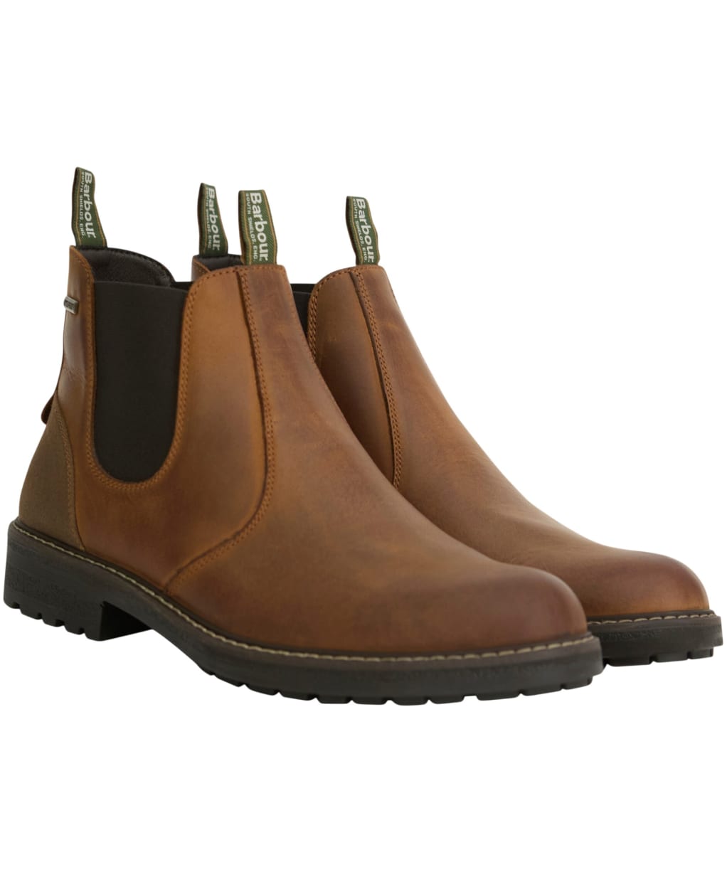 Men's Barbour Embleton Waterproof Chelsea Boots - Teak