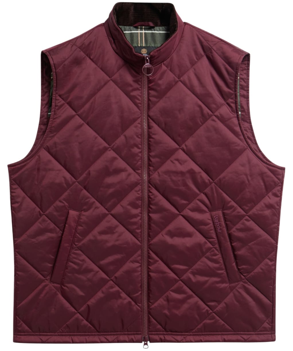 Men's Barbour Finn Gilet - Dark Bordeaux