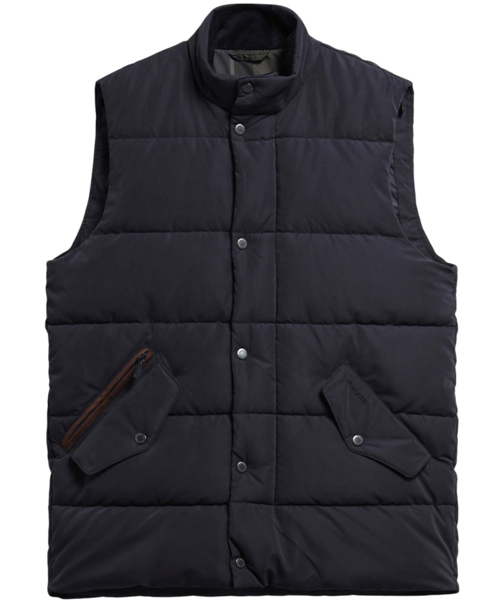 Men's Barbour Powell Puffer Gilet - Dark Navy