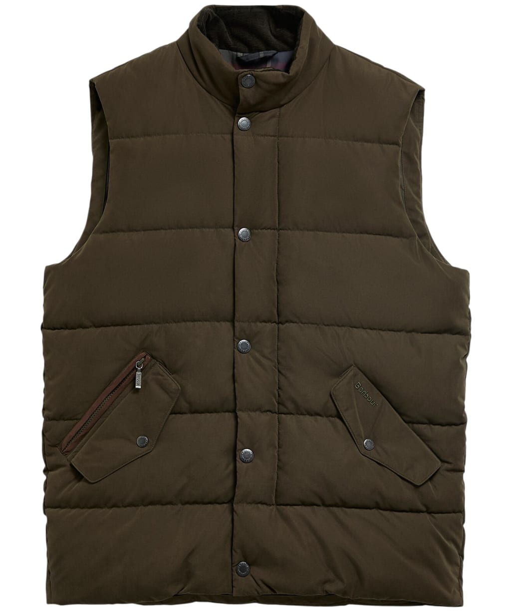 Men's Barbour Powell Puffer Gilet - Dark Sage