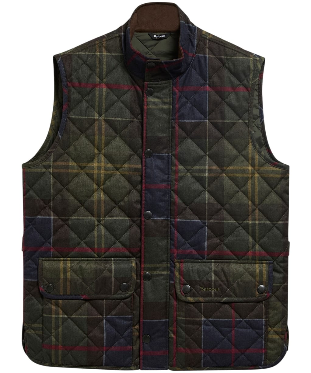 Men's Barbour Icons Tartan Lowerdale Quilted Gilet - Classic Tartan