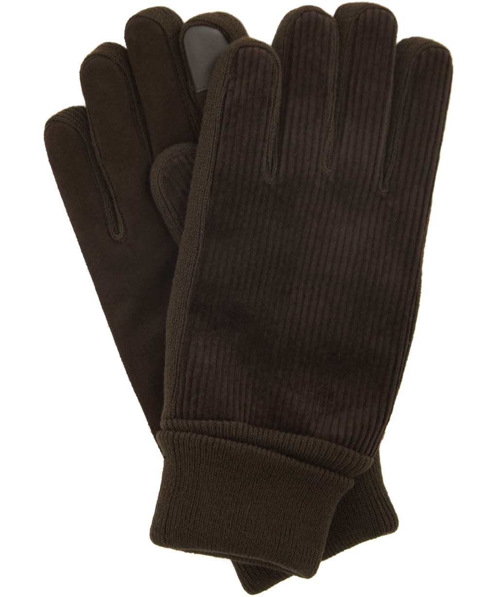 Men's Barbour Magnus Cord Gloves - Brown
