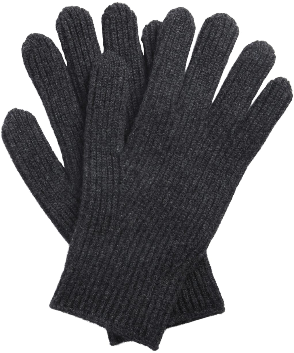 Men's Barbour Danforth Knitted Gloves - Charcoal