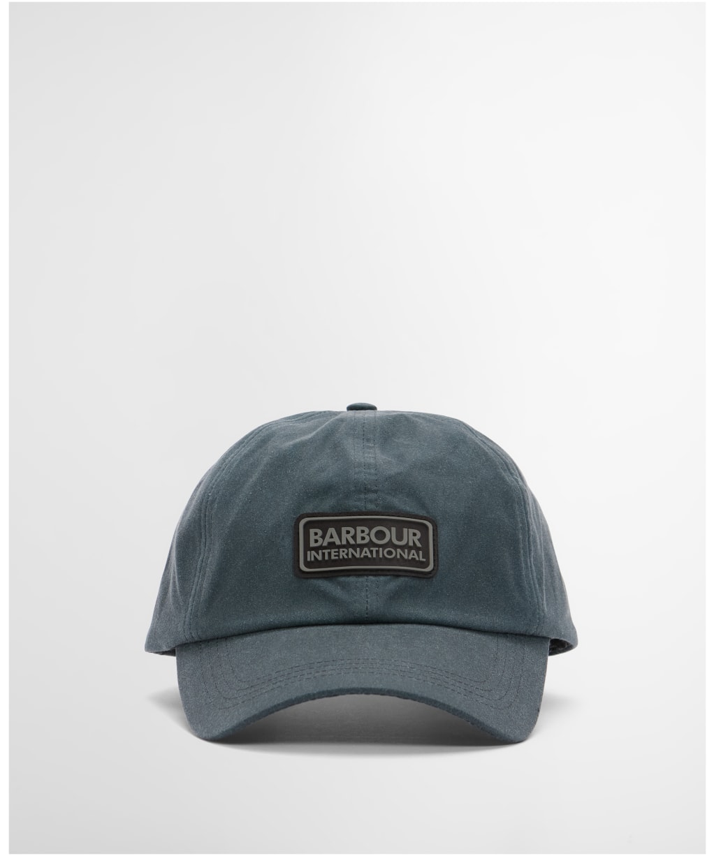 Men's Barbour International Tourer Duke Waxed Cap - Dark Slate