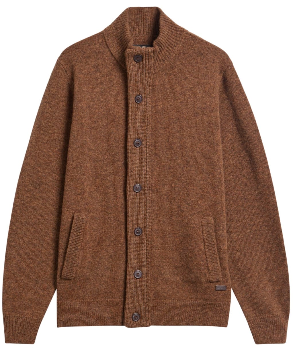 Men's Barbour Patch Zip Through Sweater - Bracken