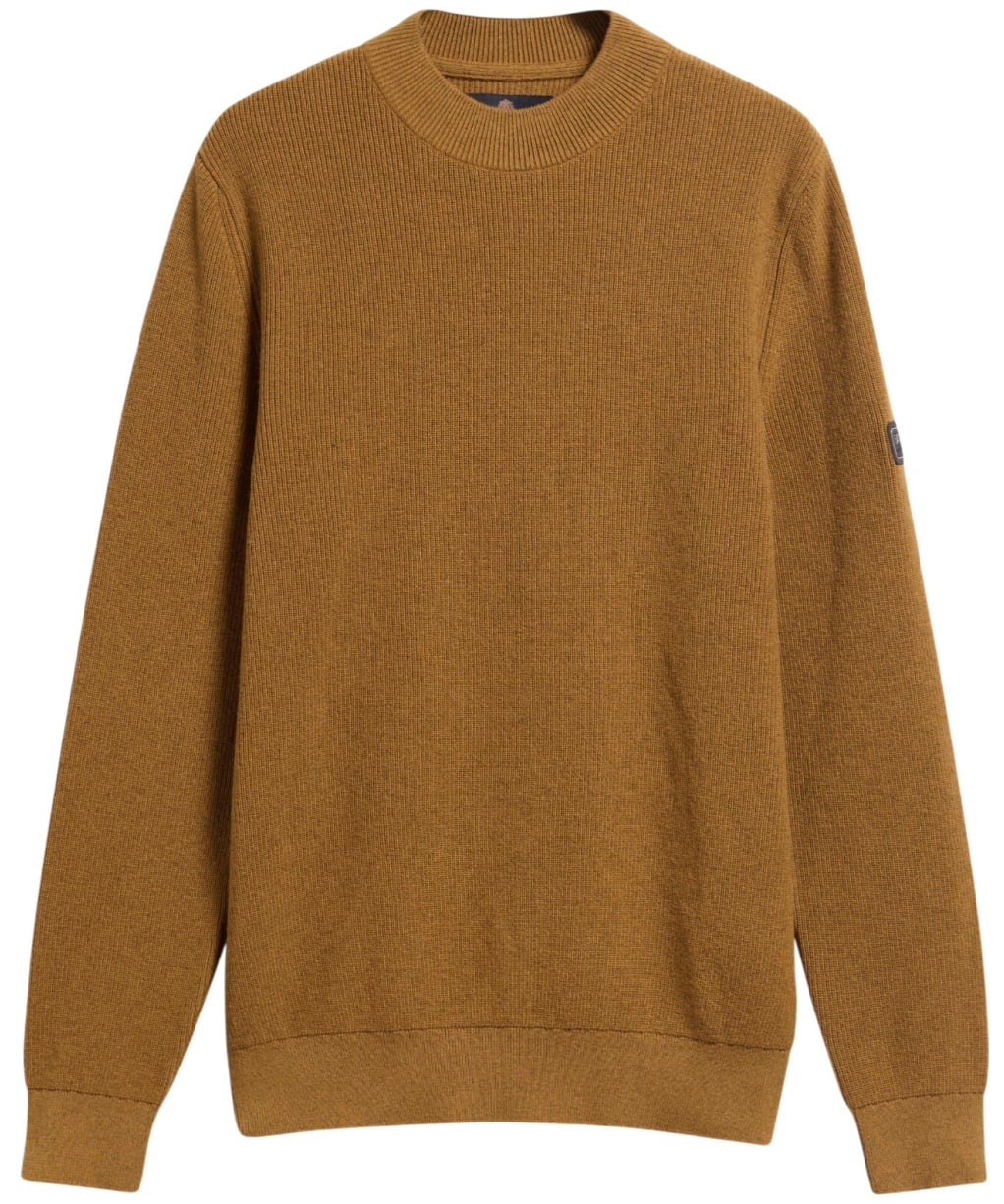 Men's Barbour International Crawley Crew Neck Jumper - Butternut