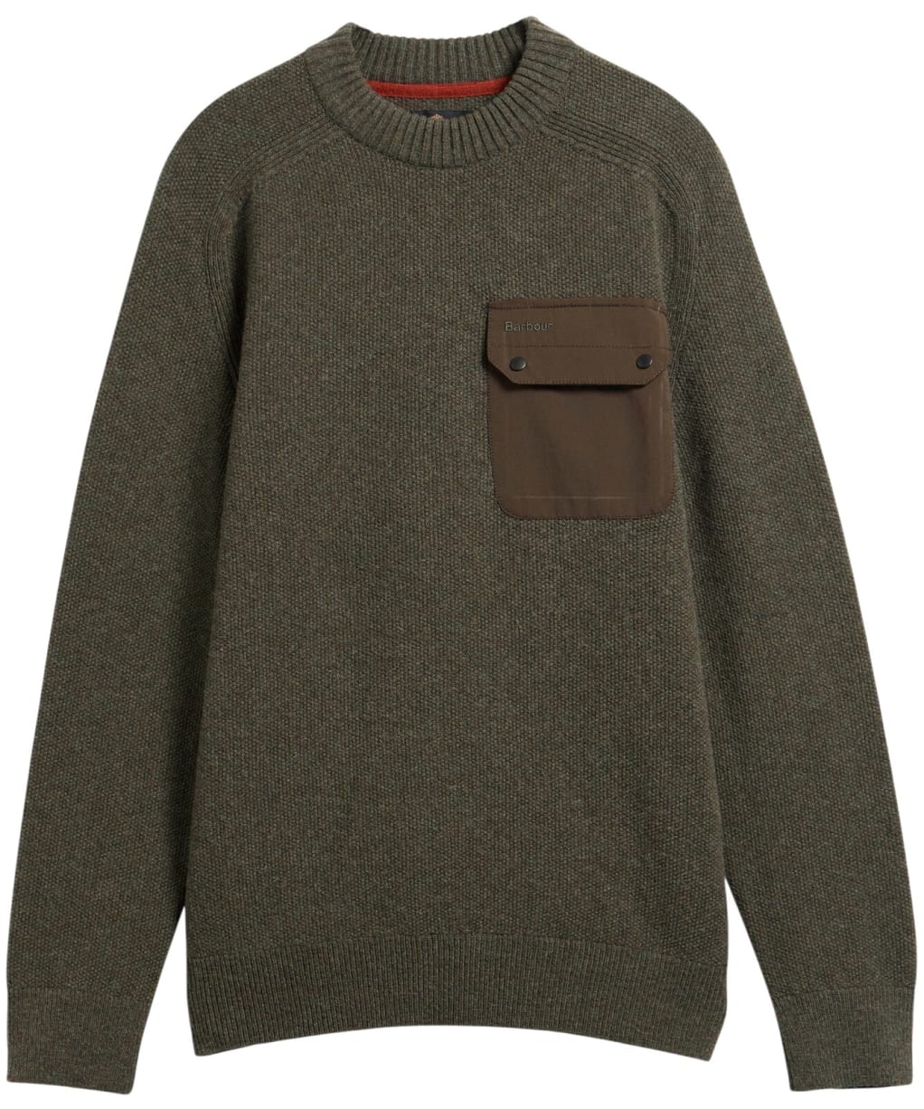 Men's Barbour Stockham Texture Knit Crew - Beech