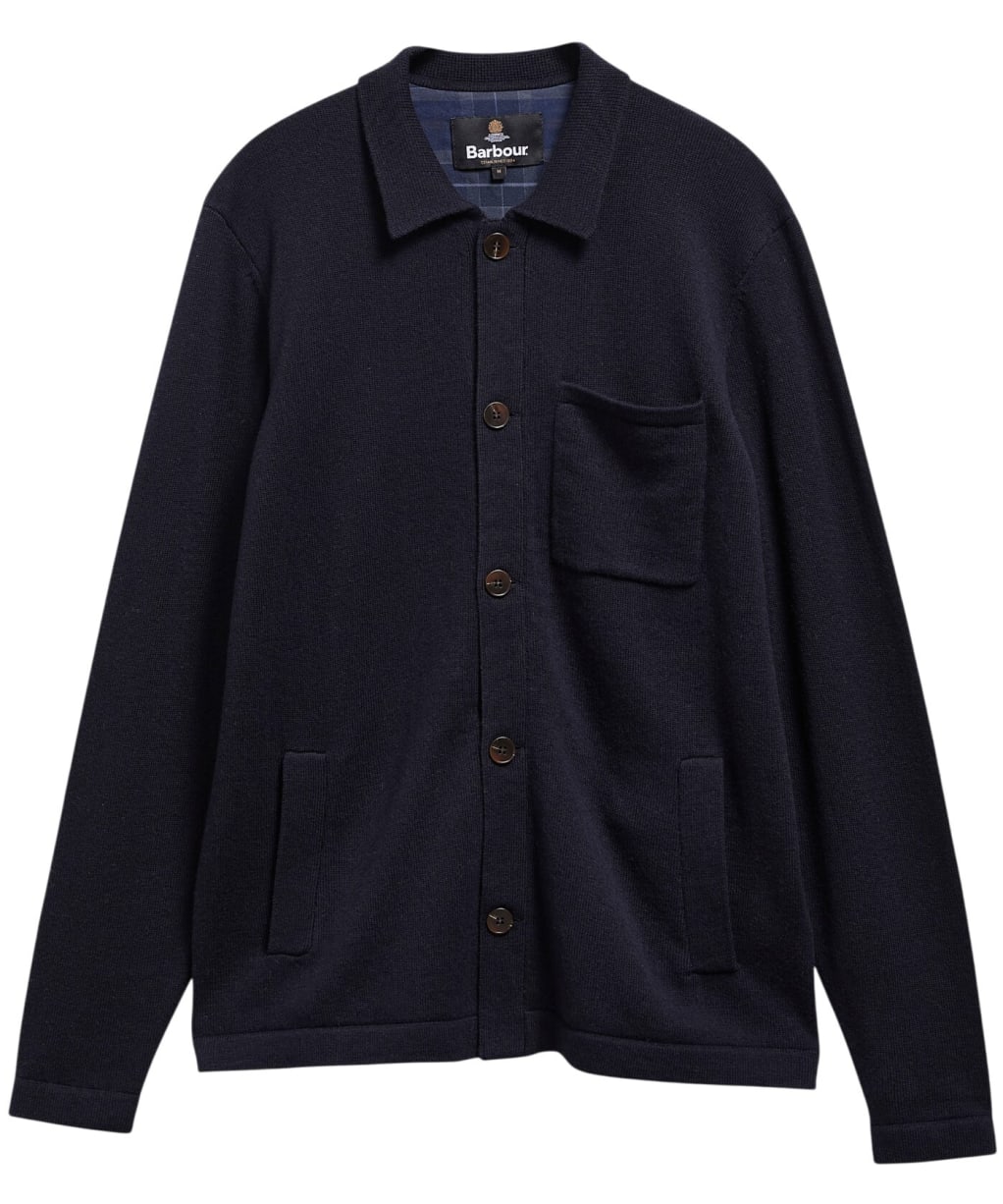 Men's Barbour Bellam Knitted Cardigan - Navy