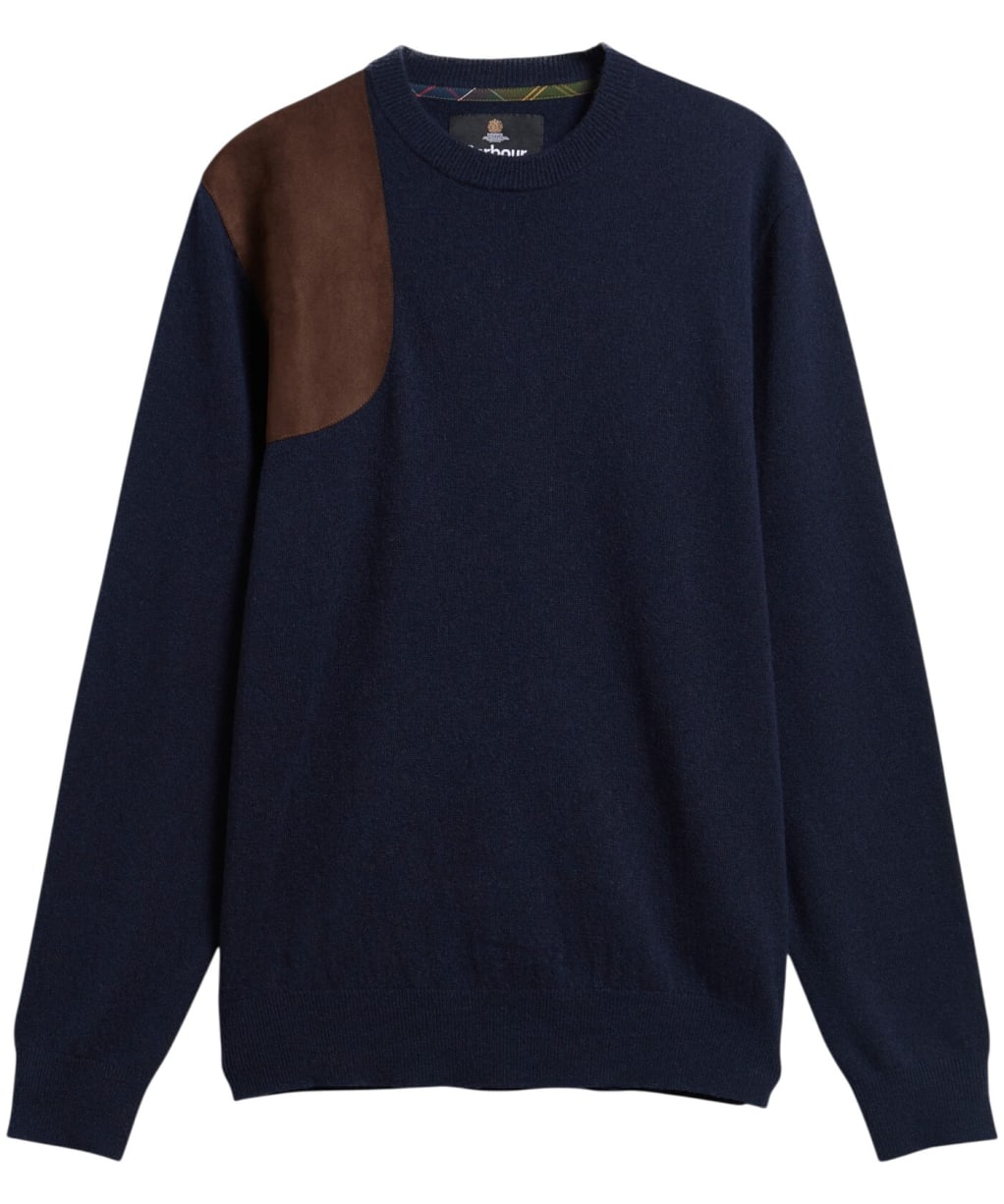 Men's Barbour Whitworth Crew Neck Sweater - Dark Navy