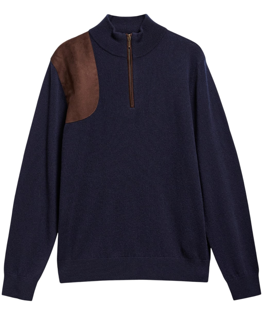 Men's Barbour Whitworth Half Zip Sweater - Dark Navy
