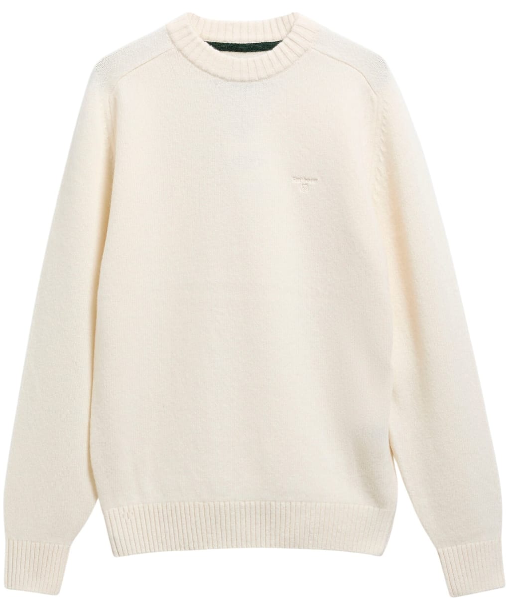 Men's Barbour Newtown Crew Neck Sweater - Antique White