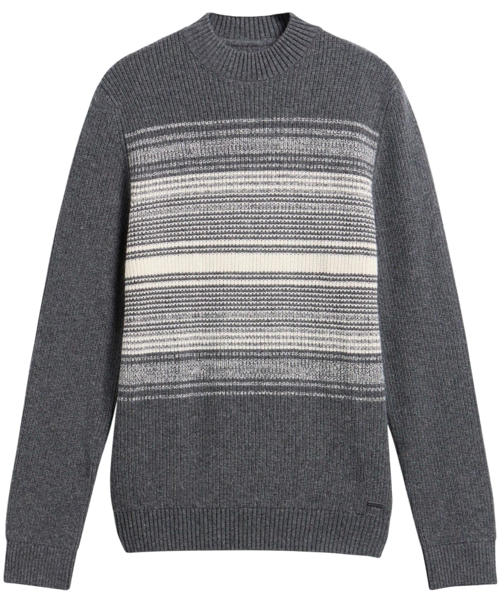 Men's Barbour International Monitor Crew Neck Jumper - Asphalt