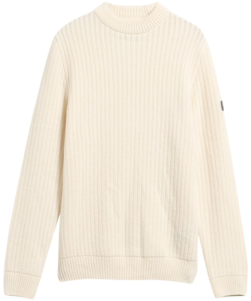 Men's Barbour International Oxham Crew Neck Jumper - Whisper White
