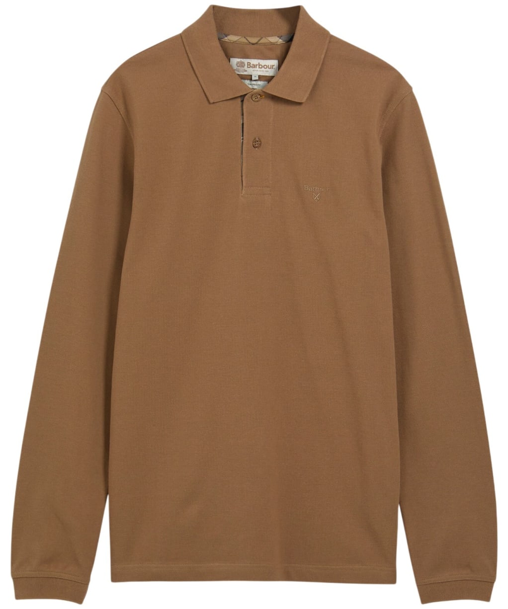 Men’s Barbour L/S Sports Polo Shirt - Sandstone