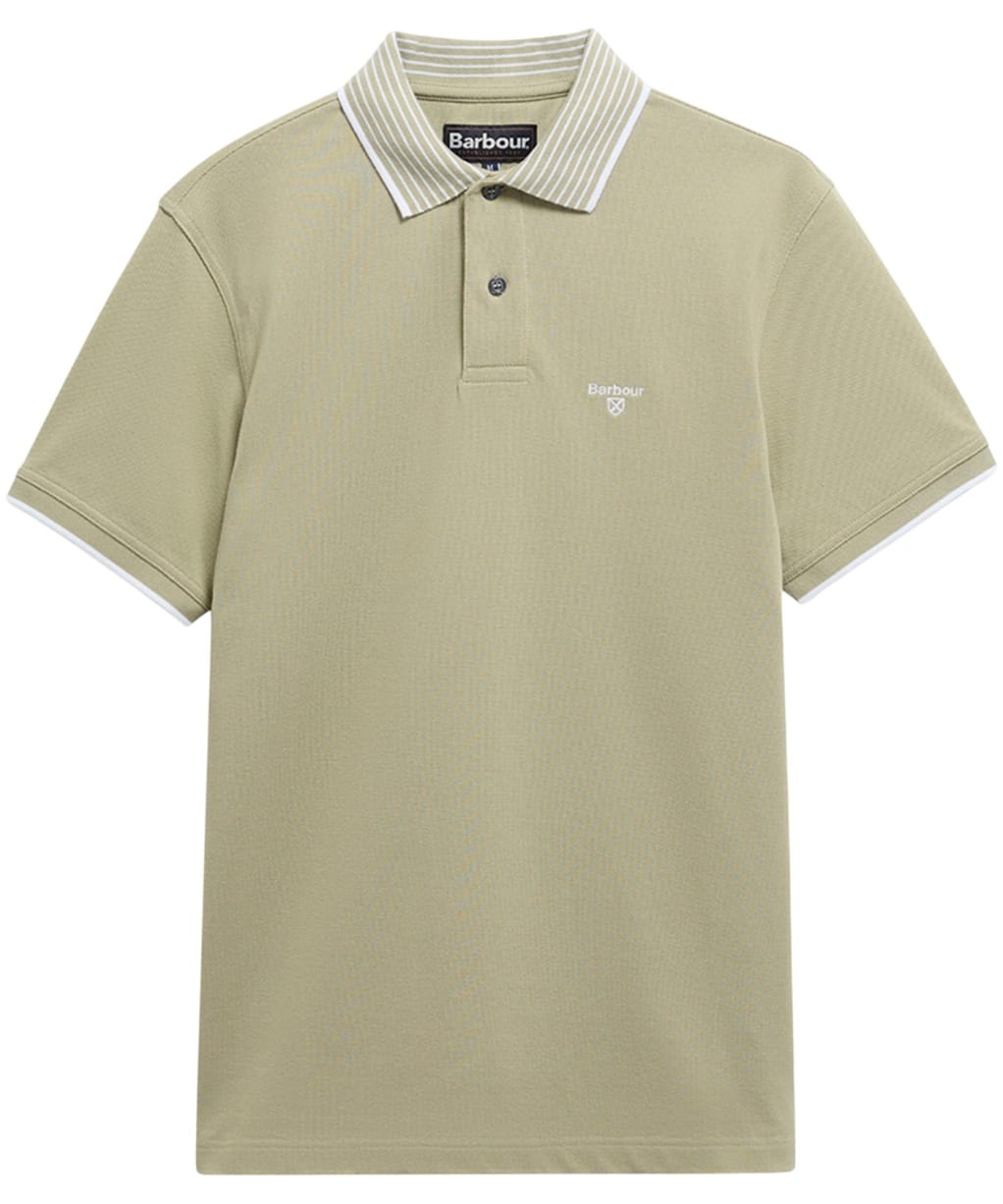 Men's Barbour Denwick Polo Shirt - Mineral Green