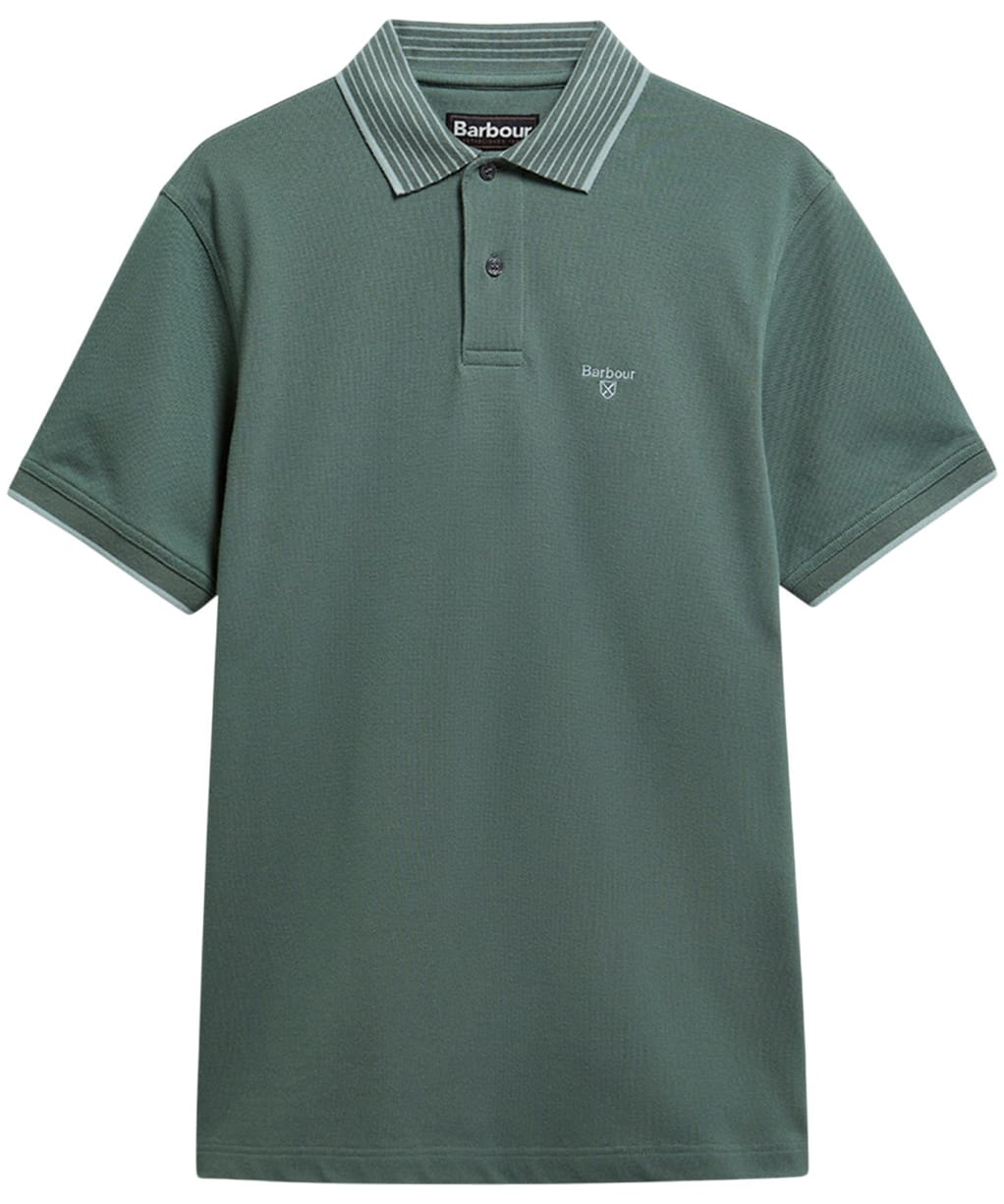Men's Barbour Denwick Polo Shirt - Vintage Teal