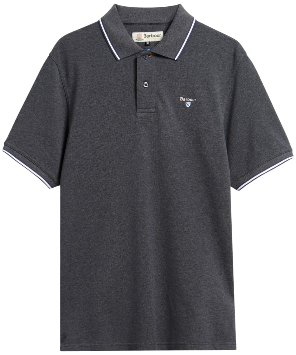 Men's Barbour Fielding Tailored Polo Shirt - Charcoal