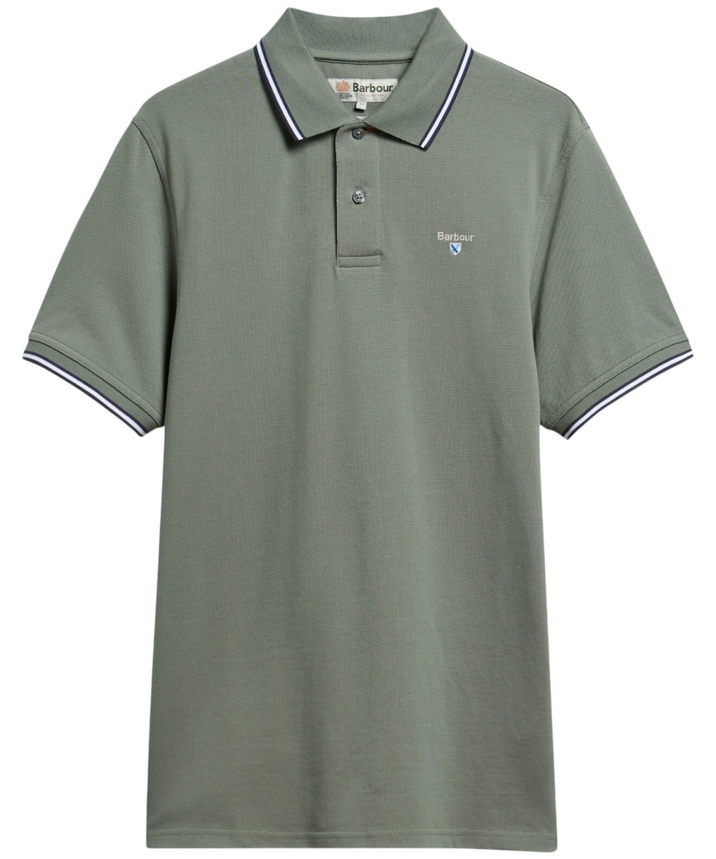 Men's Barbour Fielding Tailored Polo Shirt - Agave Green