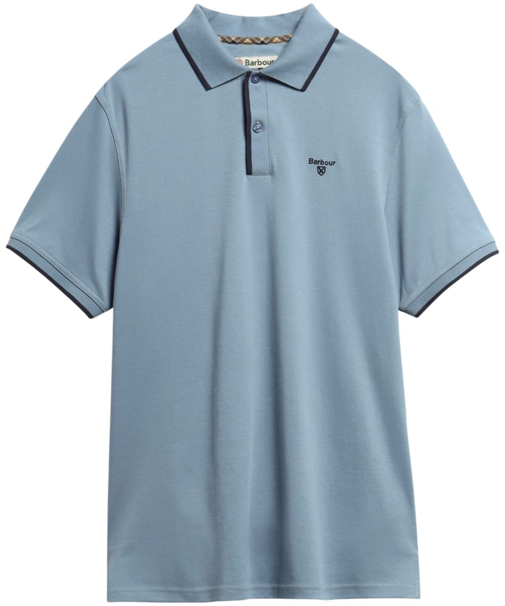 Men's Barbour Callock Tailored Polo Shirt - Tarn Blue