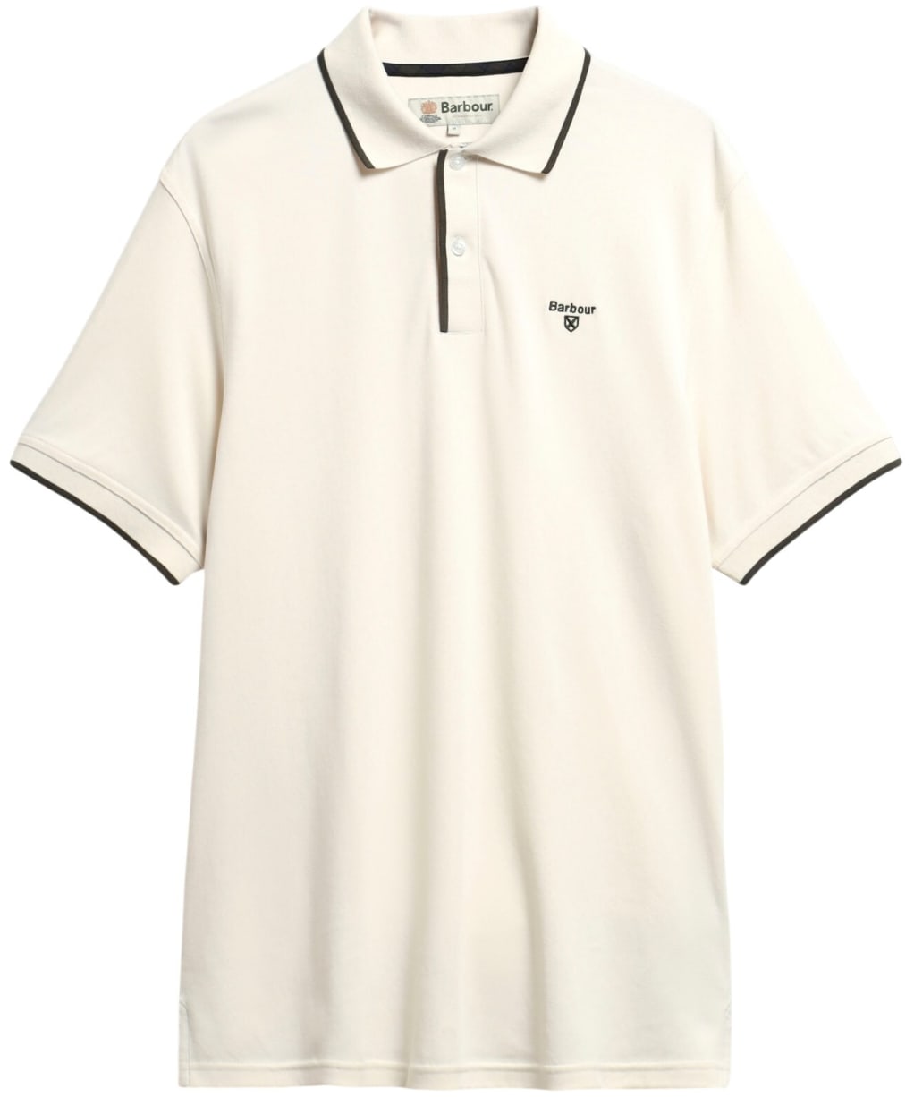 Men's Barbour Callock Tailored Polo Shirt - Whisper White
