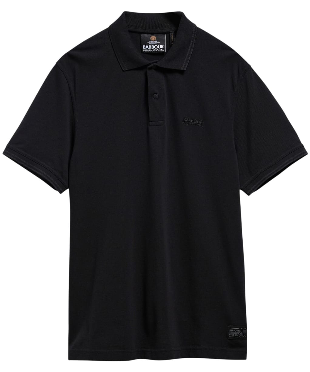 Men's Barbour International 90th Anniversary Polo Shirt - Black