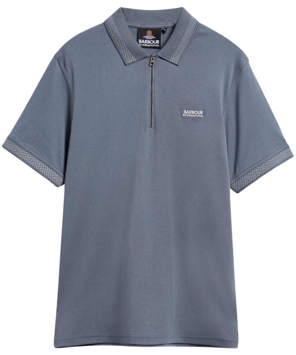 Men's Barbour International Owts Polo Shirt - Washed Charcoal