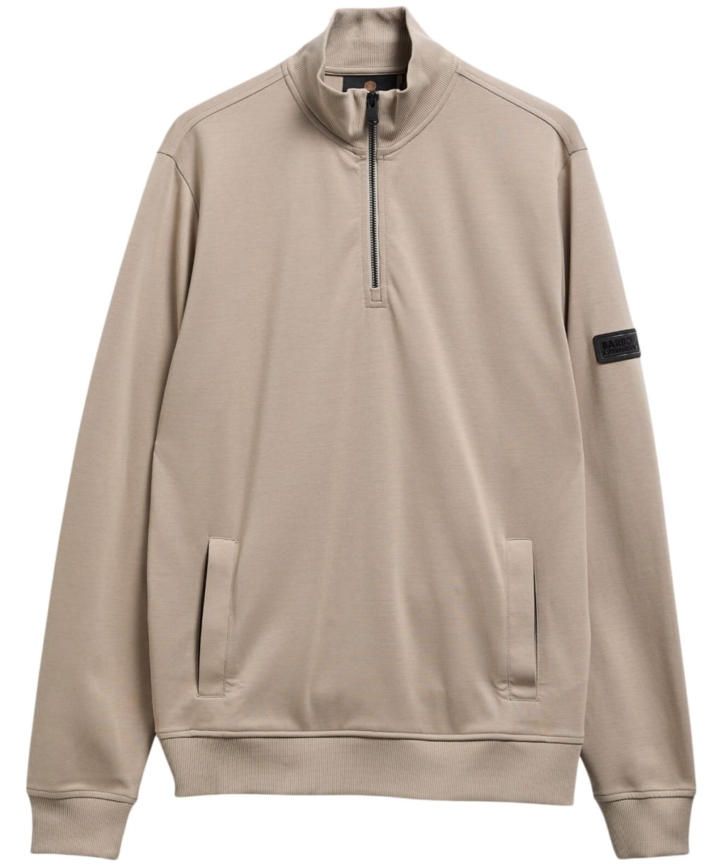 Men's Barbour International Ilford Interlock Funnel Neck Sweatshirt - Concrete
