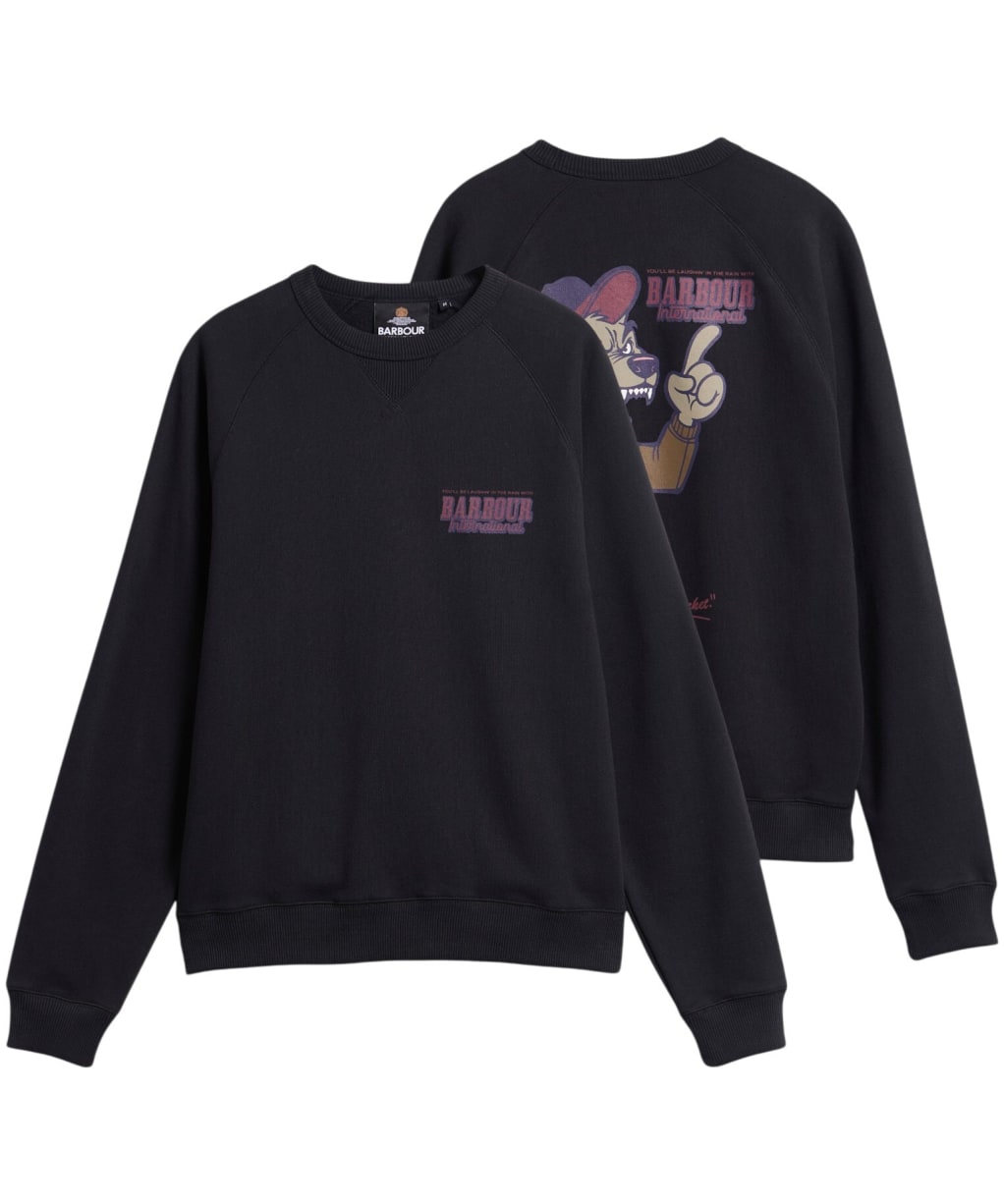 Men's Barbour International Grinton Graphic Sweatshirt - Black