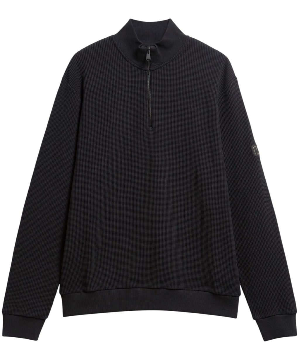 Men's Barbour International Curve Half Zip Sweatshirt - Black