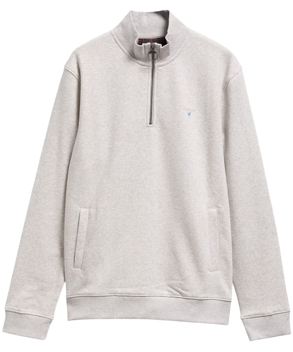 Men's Barbour Desmond Half Zip Sweat - Grey Marl
