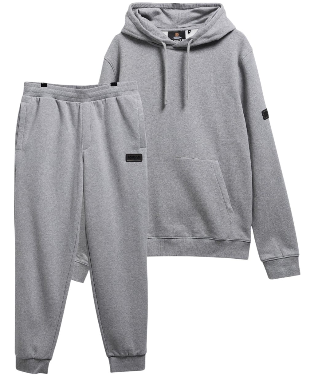 Men's Barbour International Map Overhead Tracksuit - Anthracite Marl