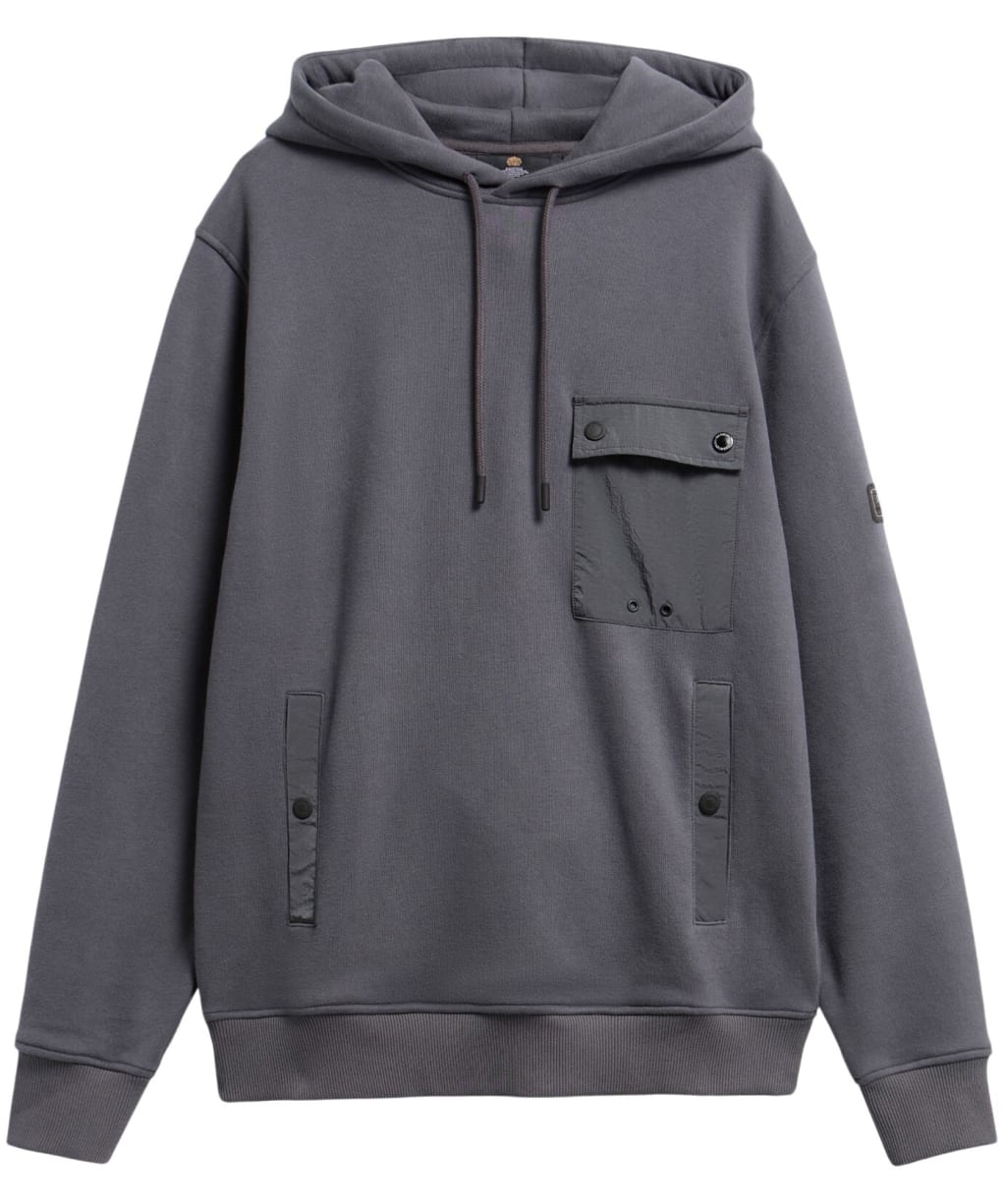 Men's Barbour International Inline Hooded Sweatshirt - Asphalt