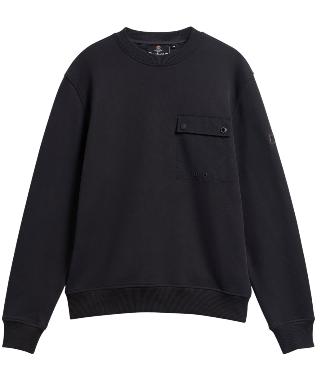 Men's Barbour International Inline Crew Sweatshirt - Black