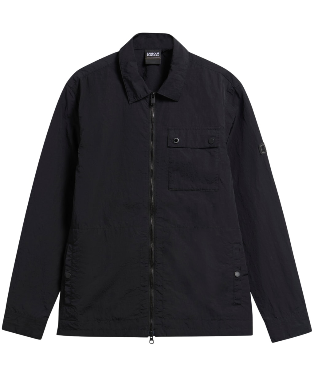 Men's Barbour International Inline Overshirt - Black