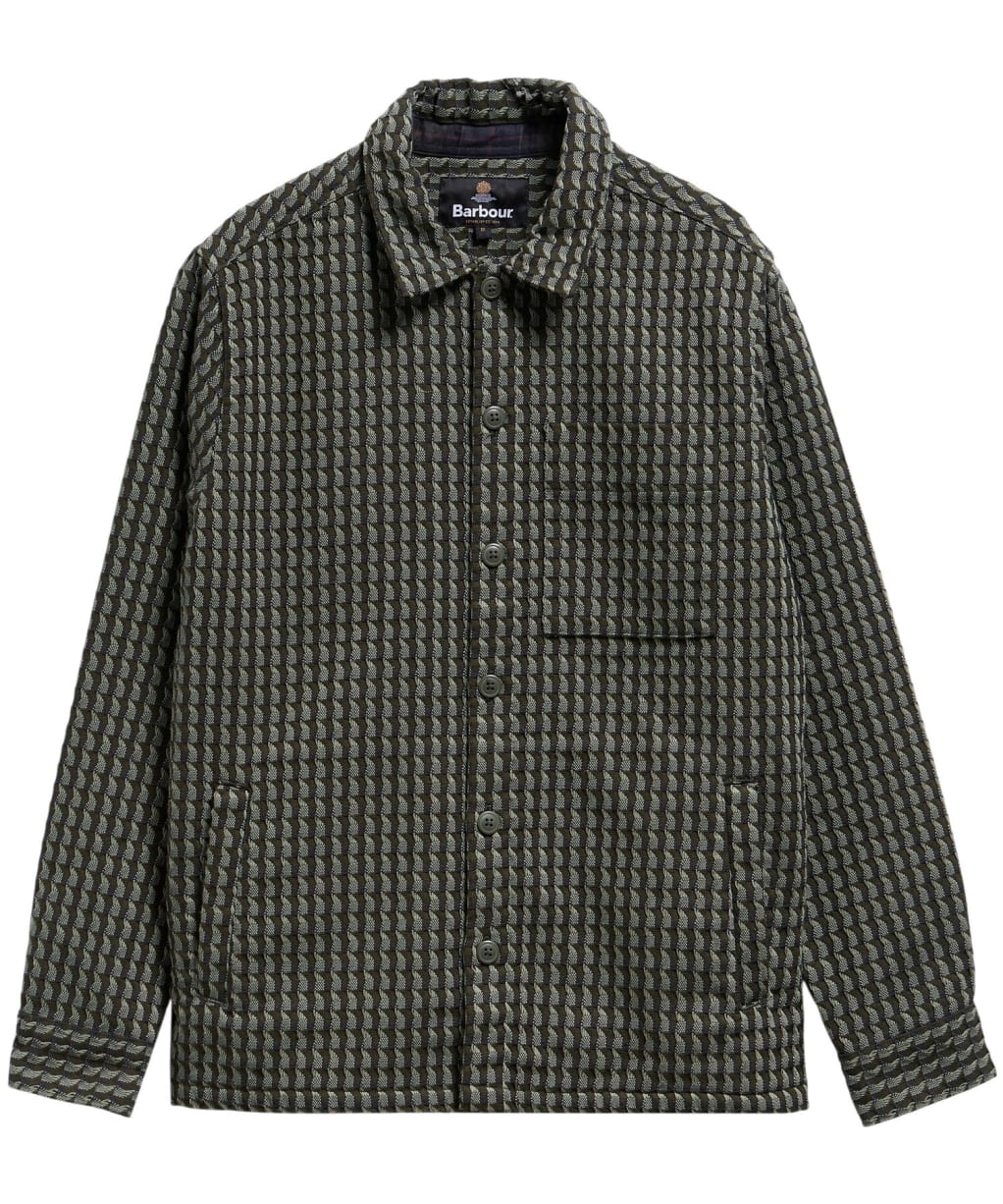 Men's Barbour Emlyn Textured Overshirt - Sage