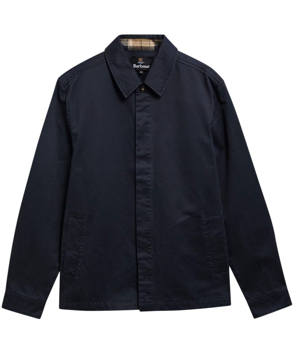 Men's Barbour Yorklane Twill Overshirt - Dark Navy