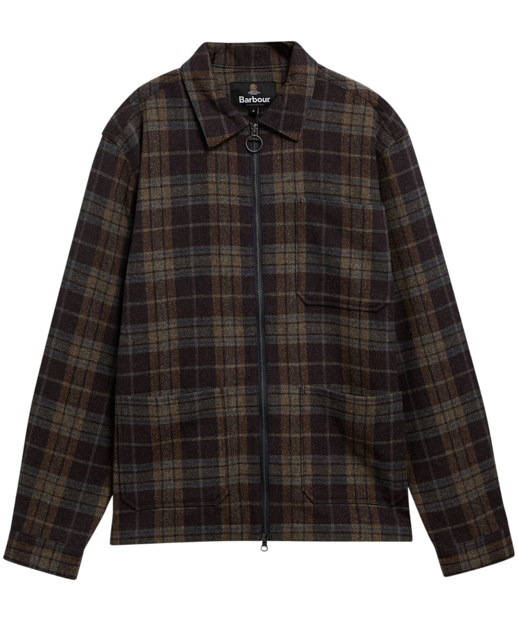 Men's Barbour Northfield Checked Overshirt - Brown