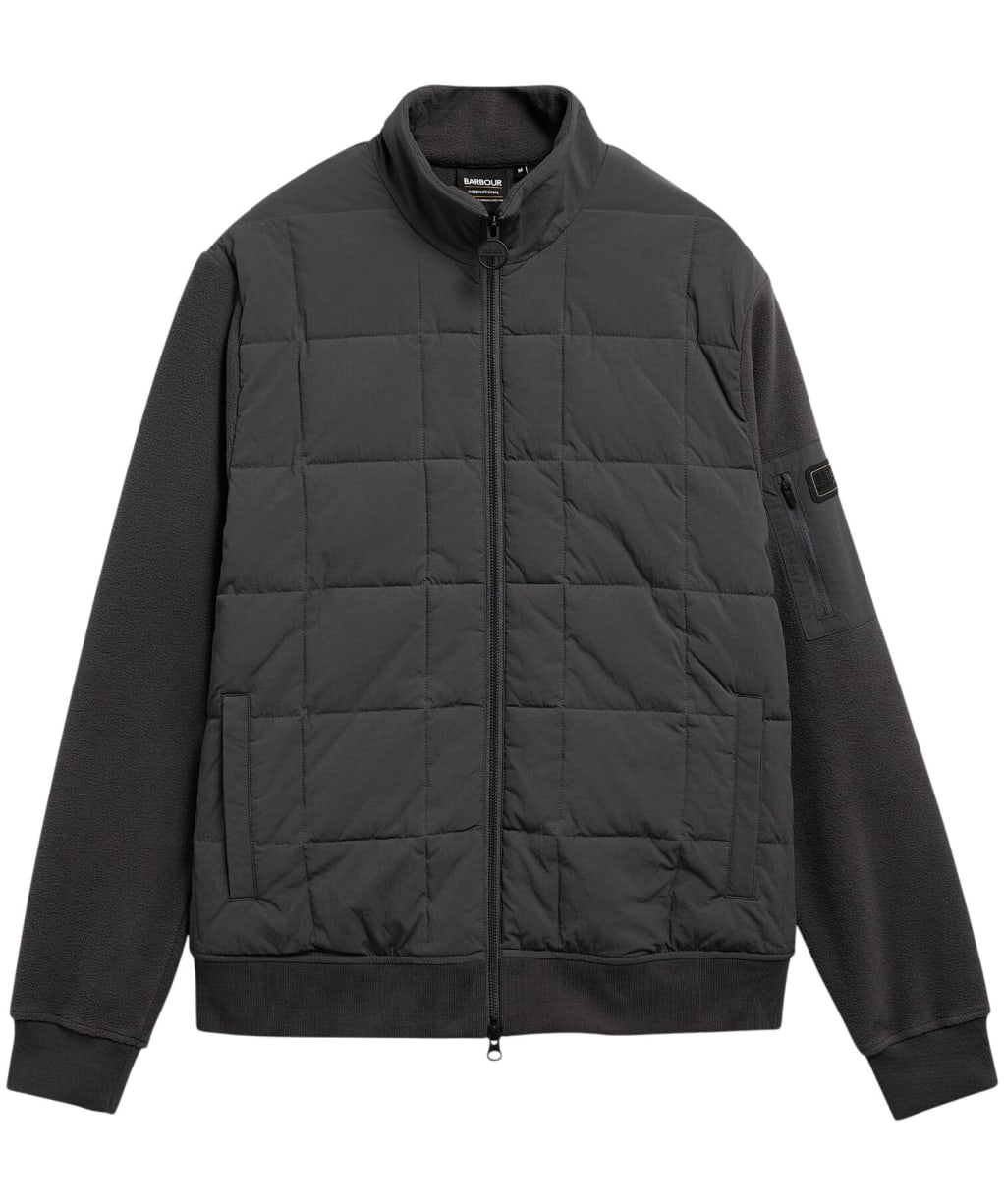 Men's Barbour International Burnhope Quilted Sweatshirt - Asphalt