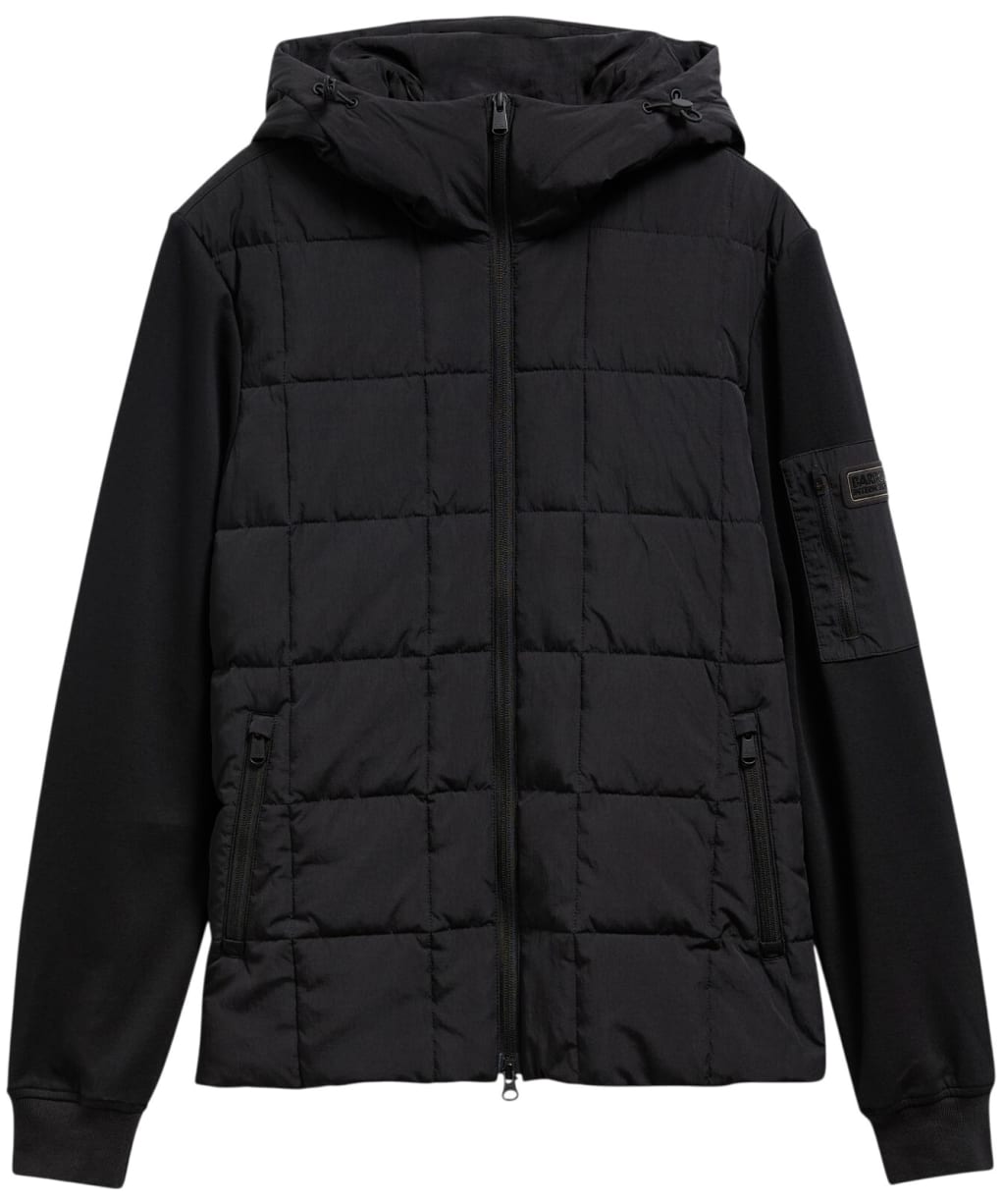 Men's Barbour International Tanfield Quilted Sweatshirt - Black