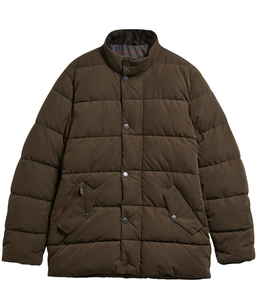 Men's Barbour Powell Puffer Jacket - Dark Sage