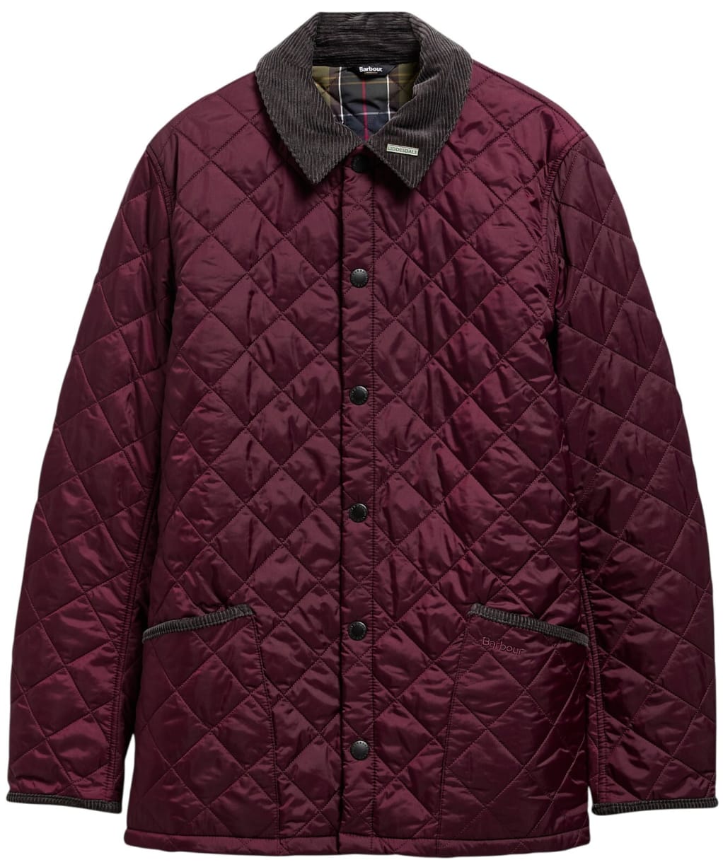 Men's Barbour Icons Heritage Liddesdale Quilted Jacket - Bordeaux