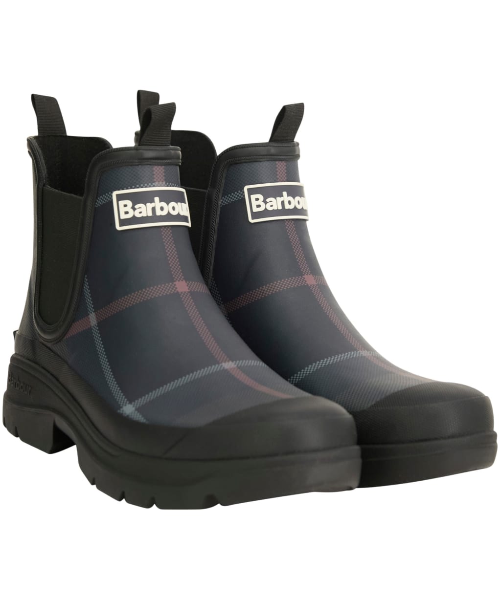 Men’s Barbour Nimbus Chelsea Wellington Boots - SHADOW TARTAN